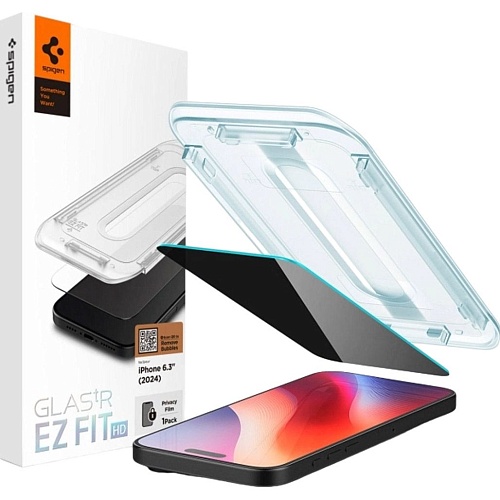 Захисне скло Spigen EZ Fit HD Glas.tR для Apple iPhone 16 Pro Privacy (AGL07936) 1-Pack - придбати в Дніпрі, Україні: ціна, характеристики | інтернет-магазин TOUCH