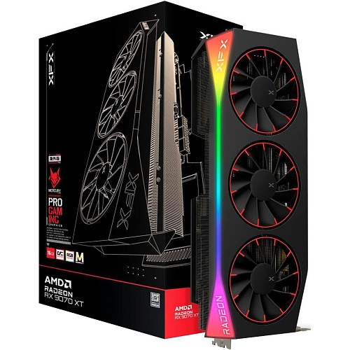 Видеокарта XFX Mercury AMD Radeon RX 9070 XT OC Magnetic Air Edition with RGB (RX-97TMARGBA) UA