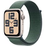Смарт-часы Apple Watch SE 2 GPS 40mm Starlight Aluminium Case with Lake Green Sport Loop 2024 (MXEH3) 