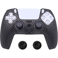 Чехол на геймпад Silicone Case для Sony DualSense Black Carbon Чехол на геймпад Silicone Case для Sony DualSense Black Carbon