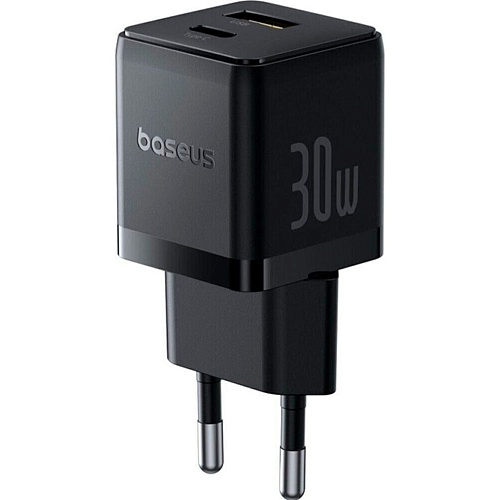 Мережевий зарядний пристрій Baseus Palm Fast Charger 30W Cluster Black (P1011160A113-00) - придбати в Дніпрі, Україні: ціна, характеристики | інтернет-магазин TOUCH