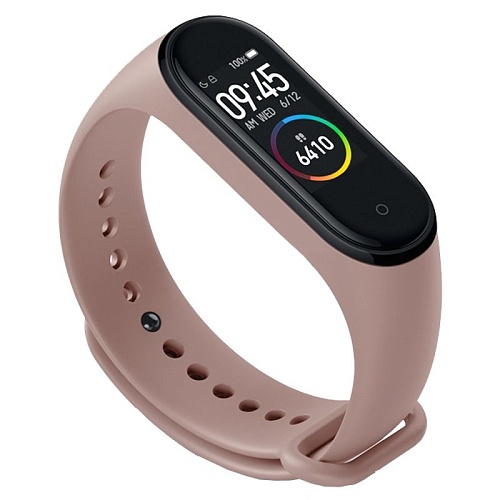 Ремешок силиконовый для Xiaomi MI Band 3/4 (Pale Pink)