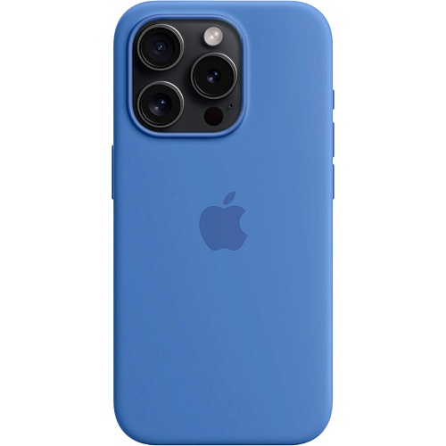 Чехол Silicone Case для Apple iPhone 15 Pro Capri Blue AA