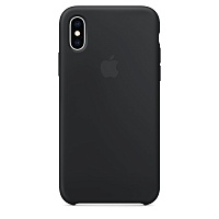 Чехол Silicone Case для Apple iPhone XS (Black) ААА