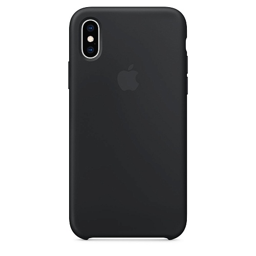 Чехол Silicone Case для Apple iPhone XS (Black) ААА
