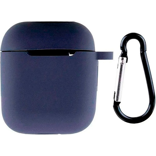 Чехол Silicone Case + Carbine для Apple AirPods Deep Blue