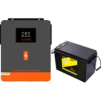 Гибридный солнечный инвертор Powmr POW-HVM4.2M-24V-N + АКБ LiitoKala LiFePO4 2400Wh Гибридный солнечный инвертор Powmr POW-HVM4.2M-24V-N + АКБ LiitoKala LiFePO4 2400Wh
