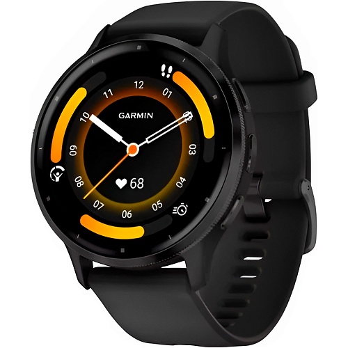 Смарт-часы Garmin Venu 3 Slate Stainless Steel Bezel with Black Case and Silicone Band (010-02784-01)