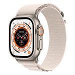 Смарт-годинник Apple Watch Ultra 49mm Titanium Case with Starlight Alpine Loop Medium (MQF03/MQFR3)