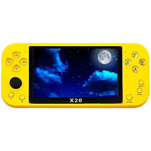 Ретро игровая приставка Intex Data Frog X20 Doubles 20000 в 1 Yellow
