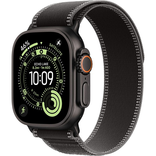 Смарт-часы Apple Watch Ultra 3 49mm Black Titanium Case with Black/Charcoal Trail Loop M/L (MF1H4)