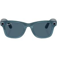 Смарт-очки Ray-Ban Meta Wayfarer Matte Jeans Frame Dusty Blue Lenses (RW4006 67552V 50-22)