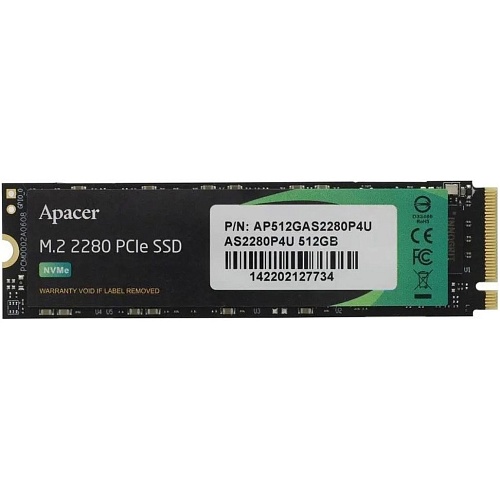 SSD накопичувач Apacer AS2280P4U 512GB (AP512GAS2280P4U-1) - придбати в Дніпрі, Україні: ціна, характеристики | інтернет-магазин TOUCH