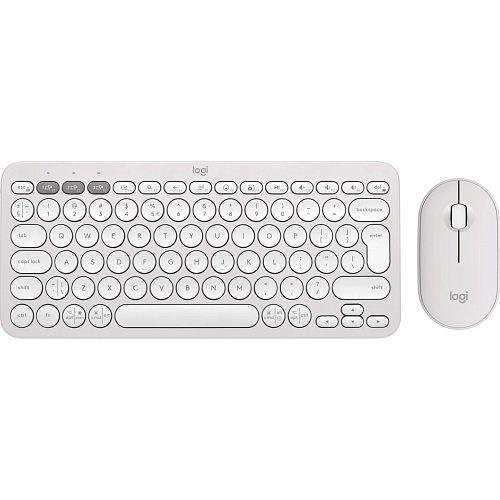 Комплект (клавіатура + миша) Logitech Pebble 2 Combo White (920-012240) UA - придбати в Дніпрі, Україні: ціна, характеристики | інтернет-магазин TOUCH