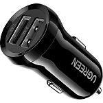 Автомобільний зарядний пристрій Ugreen ED018 Dual USB Car Charger 24W 2.4A Black (50875)