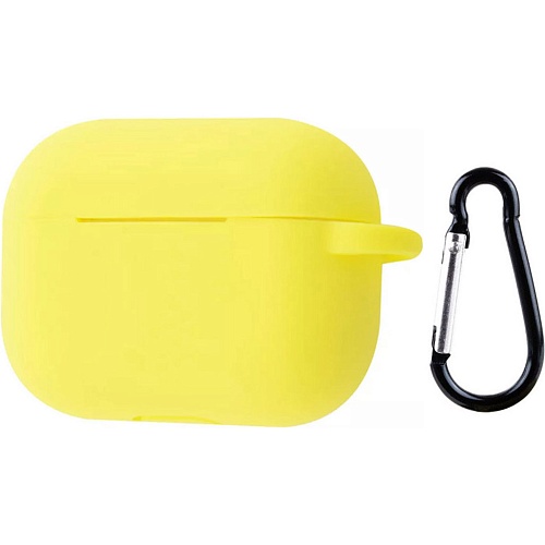 Чехол Silicone Case + Carbine для Apple AirPods Pro 2 Yellow
