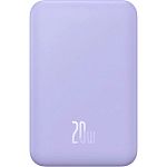 Внешний аккумулятор Baseus Magnetic Bracket Mini 5000mAh 20W Purple (P10022107513-00)