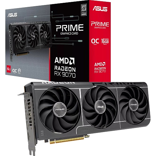Видеокарта Asus PRIME Radeon RX 9070 OC 16GB Evo (PRIME-RX9070-O16G-EVO) UA