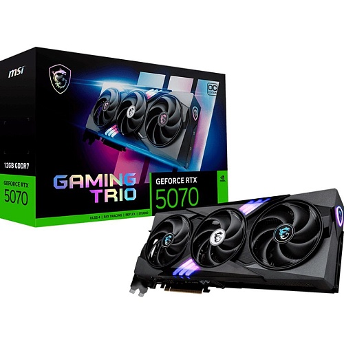 Видеокарта MSI GeForce RTX 5070 12G Gaming Trio OC (G5070-12GTC) UA