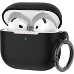 Чехол AhaStyle Colorful Silicone Case для AirPods 4 Black