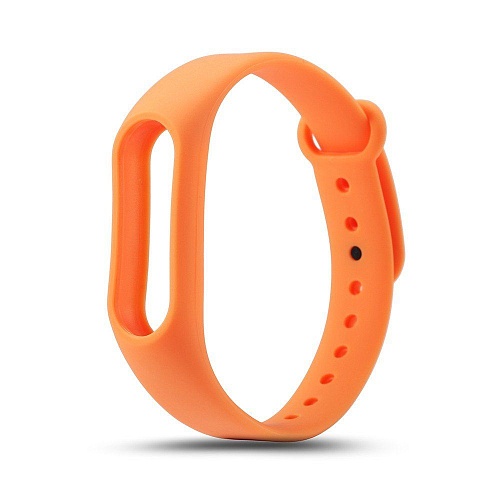 Силиконовый ремешок для Xiaomi Mi Band 3/4 (Orange)
