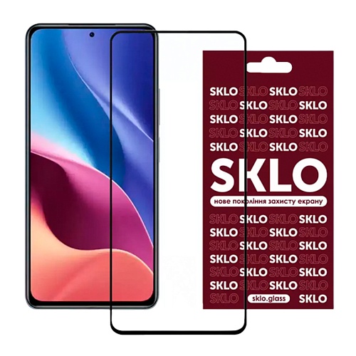 Защитное стекло SKLO Xiaomi Redmi 10/Note 10 5G/Poco M3 Pro/Redmi Note 11 4G 3D Full Cover Tempered Glass (Black)