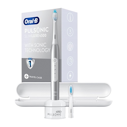 Электрическая зубная щетка Oral-B Pulsonic Slim Luxe 4500 Silver