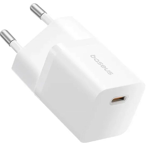 Мережевий зарядний пристрій Baseus GaN5 Mini Fast Charger USB-C 25W White (P10110909213-00) - придбати в Дніпрі, Україні: ціна, характеристики | інтернет-магазин TOUCH