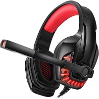 Ігрові навушники REAL-EL GDX-7650 Black/Red (EL124100043) - придбати в Дніпрі, Україні: ціна, характеристики | інтернет-магазин TOUCH