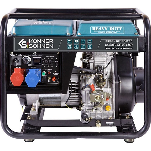 Генератор дизельный Konner&Sohnen KS 9102HDE-1/3 ATSR (EURO II)