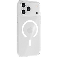 Чехол iLera GlassCase + Camera Button with MagSafe для Apple iPhone 17 Pro Transparent (iLGCLCa17Pr)