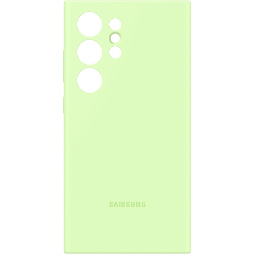 Чехол Silicone Case для Samsung Galaxy S24 Ultra Light Green (EF-PS928TGEGWW)