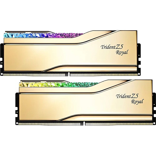 Модуль памяти DDR5 G.Skill Trident Z5 Royal 2x16GB 6000MHz Gold (F5-6000J2836G16GX2-TR5G)