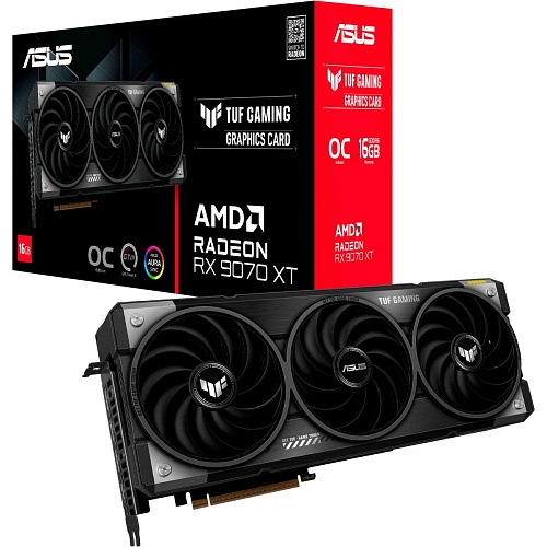 Відеокарта Asus TUF Gaming Radeon RX 9070 XT OC Edition 16GB (TUF-RX9070XT-O16G-GAMING) UA - придбати в Дніпрі, Україні: ціна, характеристики | інтернет-магазин TOUCH
