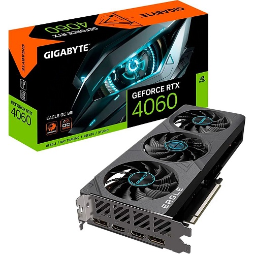 Видеокарта Gigabyte GeForce RTX 4060 Eagle OC 8G (GV-N4060EAGLE OC-8GD) EU
