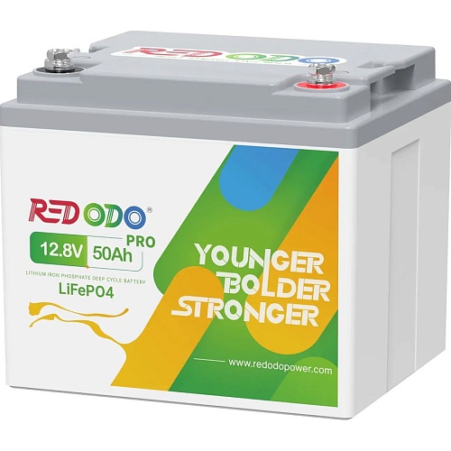 Аккумулятор Redodo LiFePO4 12V (12.8V/50Ah/640Wh)