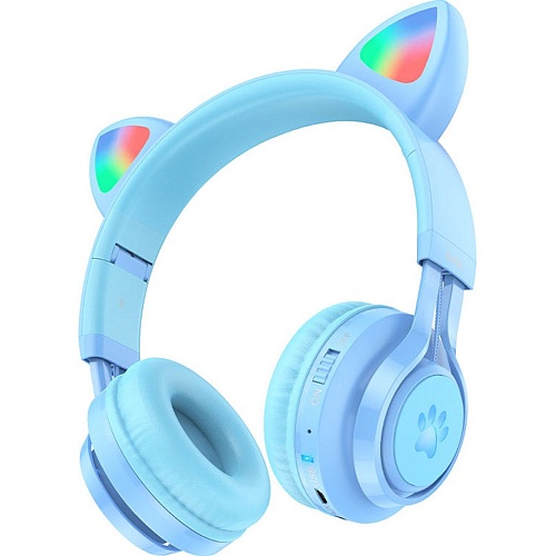 Навушники Hoco W39 Cat Ear Stereo Bluetooth Headphones Blue (779250) - придбати в Дніпрі, Україні: ціна, характеристики | інтернет-магазин TOUCH