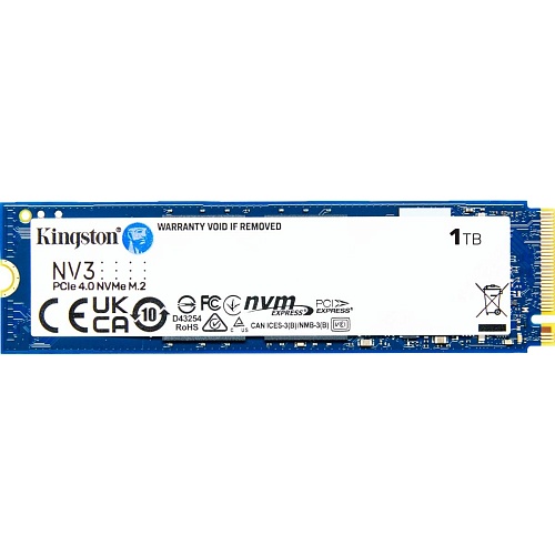 SSD накопичувач Kingston NV3 1TB M.2 2280 PCIe Gen 4.0 x4 (SNV3S/1000G) - придбати в Дніпрі, Україні: ціна, характеристики | інтернет-магазин TOUCH SSD накопичувач Kingston NV3 1TB M.2 2280 PCIe Gen 4.0 x4 (SNV3S/1000G) - придбати в Дніпрі, Україні: ціна, характеристики | інтернет-магазин TOUCH