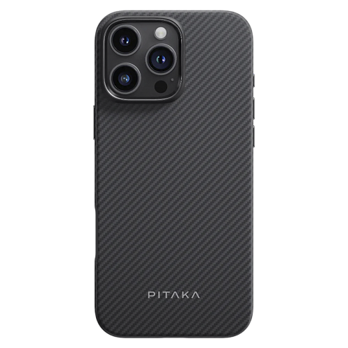 Чехол Pitaka Military-Grade Protective Case для Apple iPhone 16 Pro Max Twill 600D Black/Grey (KI1601PMPA)