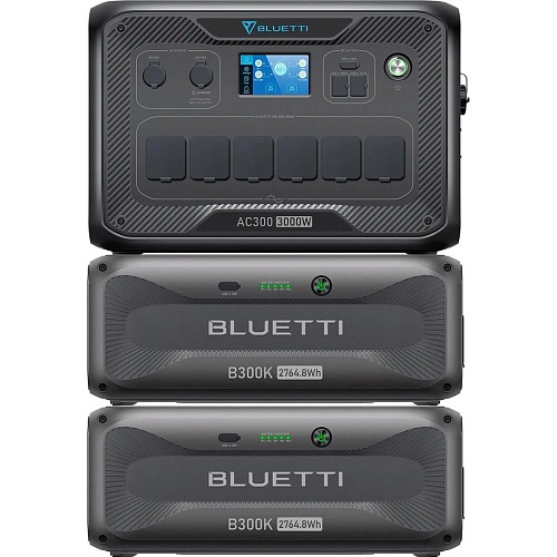 Зарядна станція BLUETTI AC300+2xB300K - придбати в Дніпрі, Україні: ціна, характеристики | інтернет-магазин TOUCH
