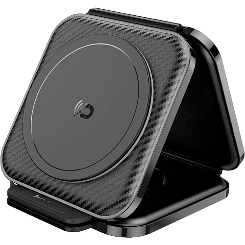 Бездротовий зарядний пристрій Hoco 3 in 1 Folding CQ4 Black (608510) - придбати в Дніпрі, Україні: ціна, характеристики | інтернет-магазин TOUCH