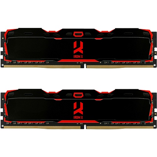Модуль памяти DDR4 Goodram Iridium X 2x8GB 3200MHz Black (IR-X3200D464L16SA/16GDC)