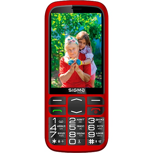 Мобильный телефон Sigma mobile Comfort 50 Optima USB-C Red UA-UCRF