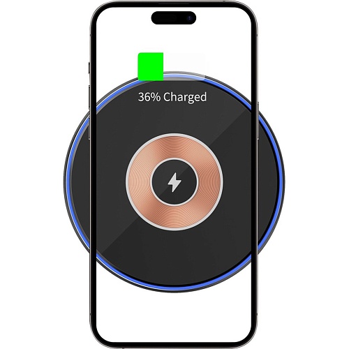 Беспроводное зарядное устройство WiWU Starry 15W Transparent Black (Wi-W013)