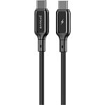 Кабель Proove Flex Metal USB-C to USB-C 60W 1m Black (CCFM60002201)