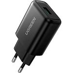Сетевое зарядное устройство Ugreen CD122 18W QC3.0 USB Fast Charger 3A Black (70273)