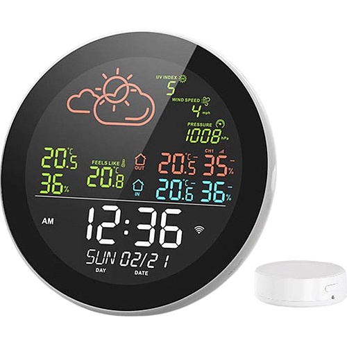 Термогігрометр Tuya WKD-TH09 WiFi Weather Clock With Sensor - придбати в Дніпрі, Україні: ціна, характеристики | інтернет-магазин TOUCH