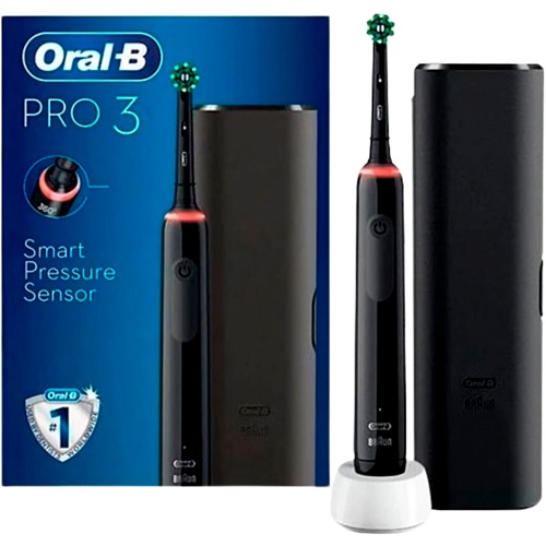 Электрическая зубная щетка Oral-B D505 PRO 3 3500 Cross Action Black Витрина