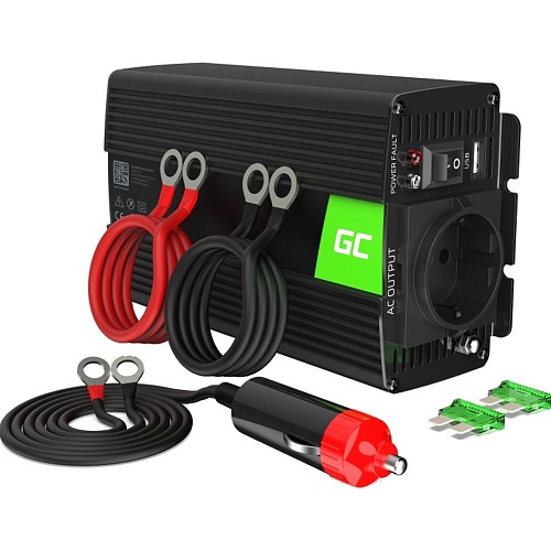 Автомобільний інвертор Green Cell Car Power Inverter 24V to 230V 300W/600W Pure Sine (INV14) - придбати в Дніпрі, Україні: ціна, характеристики | інтернет-магазин TOUCH