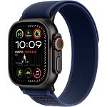 Смарт-годинник Apple Watch Ultra 2 49mm Black Titanium Case with Blue Trail Loop M/L (MYTJ3+MYQ83)
